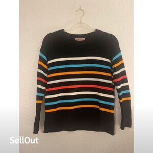 Philosophy Women's XS Striped Pullover Sweater Multicolor Casual